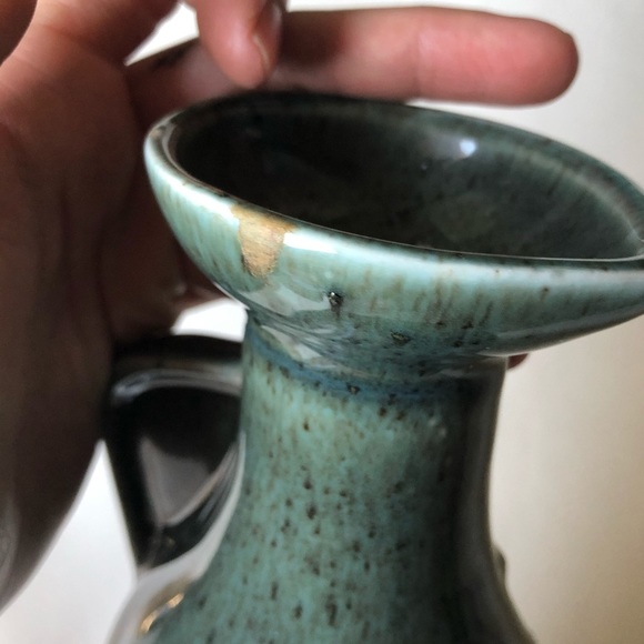 Vintage James b beam green 10” ceramic vase or jug - Picture 16 of 16